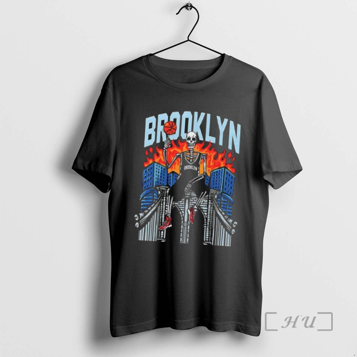 Limited Nice Brooklyn Basketball Skeleton City Fire T-Shirts, Hoodie, Sweatshirt - T-Shirt, Sweatshirt, Hoodie