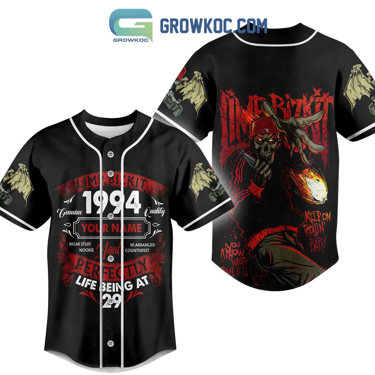 Limp Bizkit 1994 Perfectly Life Being At 29 Baseball Jersey Unisex T-shirt, Sweatshirt, Hoodie, Long Sleeve Tee - T-Shirt, Sweatshirt, Hoodie