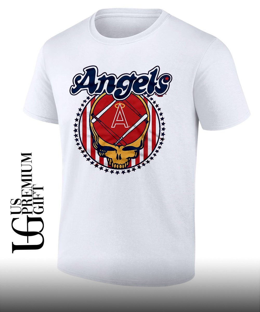 Los Angeles Angels Grateful Dead Stealie Logo Major League Baseball shirt Unisex T-shirt, Sweatshirt, Hoodie, Long Sleeve Tee - T-Shirt, Sweatshirt, Hoodie
