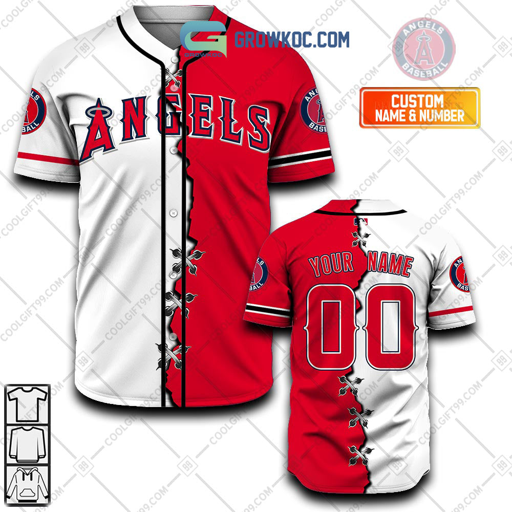 Los Angeles Angels MLB Personalized Mix Baseball Jersey Unisex T-shirt, Sweatshirt, Hoodie, Long Sleeve Tee - T-Shirt, Sweatshirt, Hoodie