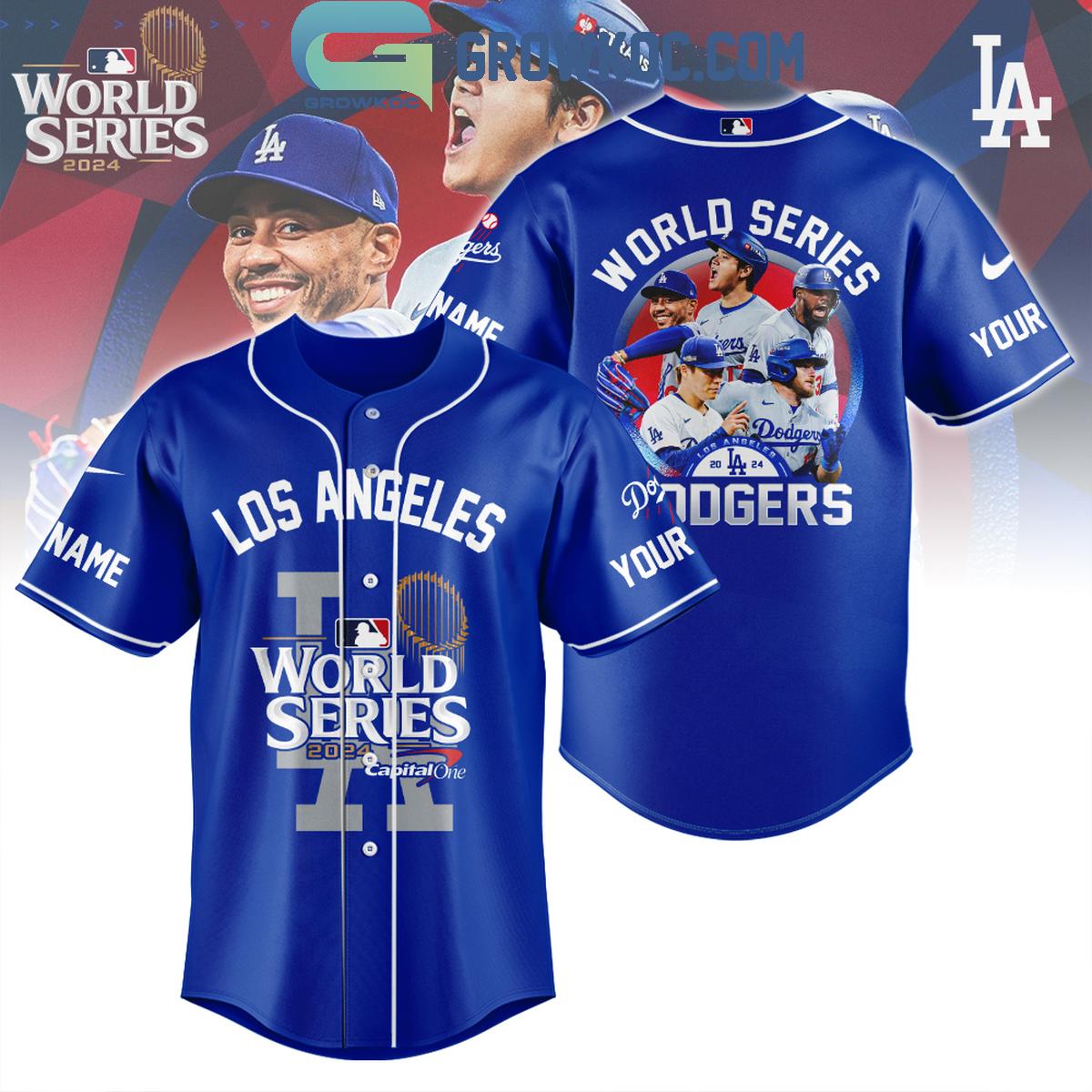 Los Angeles Dodgers 2024 World Series Champs Best Team Personalized Baseball Jersey Unisex T-shirt, Sweatshirt, Hoodie, Long Sleeve Tee - T-Shirt, Sweatshirt, Hoodie