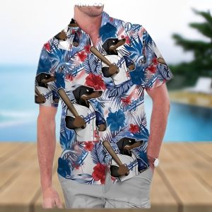 Los Angeles Dodgers America Flag Tropical MLB Hawaiian Shirt, LA Dodgers Hawaiian Shirt Unisex T-shirt, Sweatshirt, Hoodie, Long Sleeve Tee - T-Shirt, Sweatshirt, Hoodie