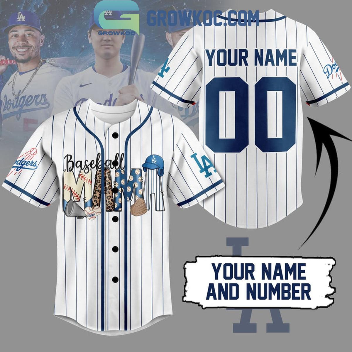 Los Angeles Dodgers Baseball Mama Personalized Baseball Jersey Unisex T-shirt, Sweatshirt, Hoodie, Long Sleeve Tee - T-Shirt, Sweatshirt, Hoodie