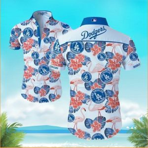 Los Angeles Dodgers Flamingo Hawaiian Shirt Holiday, LA Dodgers Hawaiian Shirt Unisex T-shirt, Sweatshirt, Hoodie, Long Sleeve Tee - T-Shirt, Sweatshirt, Hoodie