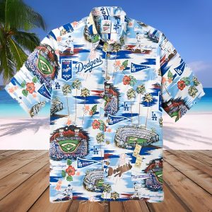 Los Angeles Dodgers Hawaiian Shirt MLB Stadium Pattern Vintage, LA Dodgers Hawaiian Shirt Unisex T-shirt, Sweatshirt, Hoodie, Long Sleeve Tee - T-Shirt, Sweatshirt, Hoodie