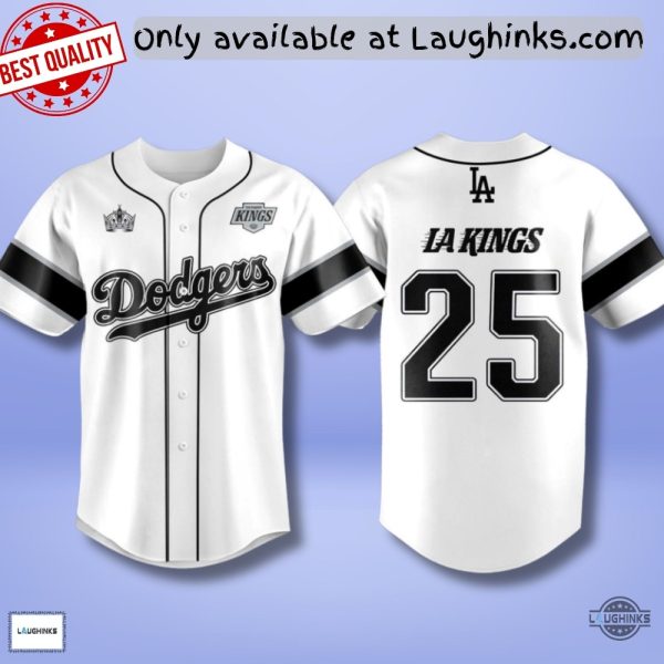 Los Angeles Dodgers La Kings 2025 Baseball Jersey Shirt Unisex T-shirt, Sweatshirt, Hoodie, Long Sleeve Tee - T-Shirt, Sweatshirt, Hoodie
