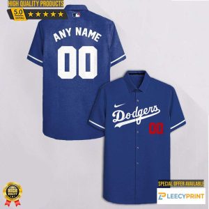Los Angeles Dodgers Logo Hawaiian Shirt, Cheap Men Dodgers Baseball Apparel Custom Shirt, MLB Hawaiian Shirt - T-Shirt, Sweatshirt, Hoodie