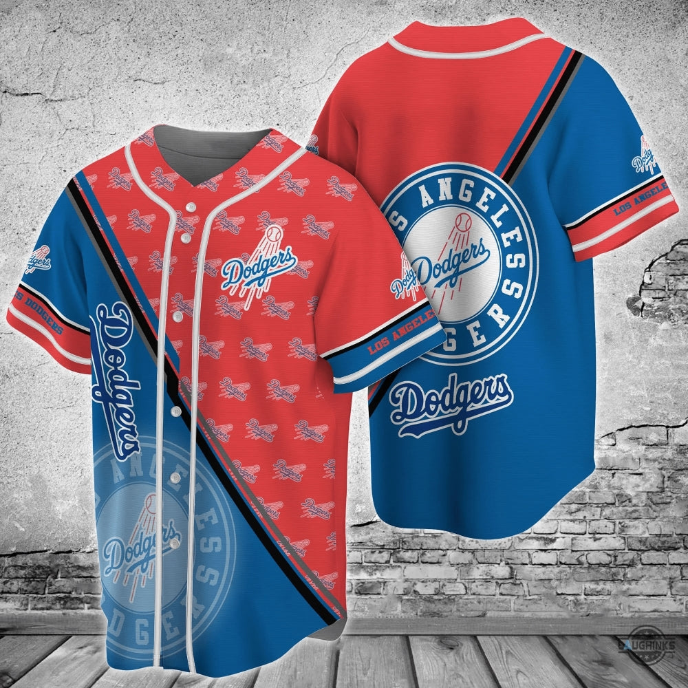 Los Angeles Dodgers Mlb Baseball Jersey Shirt Red And Blue La Dodgers 2024 All Over Printed Uniform Shirts Mlb Shop Gift For Shohei Ohtani Fans - T-Shirt, Sweatshirt, Hoodie