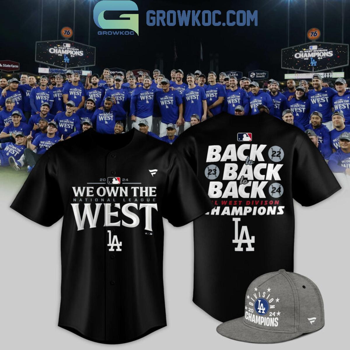 Los Angeles Dodgers NL West Division Champions 2024 Baseball Jersey Unisex T-shirt, Sweatshirt, Hoodie, Long Sleeve Tee - T-Shirt, Sweatshirt, Hoodie