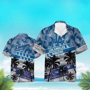 Los Angeles Dodgers Palm Tree Hawaiian Shirt, LA Dodgers Hawaiian Shirt Unisex T-shirt, Sweatshirt, Hoodie, Long Sleeve Tee - T-Shirt, Sweatshirt, Hoodie