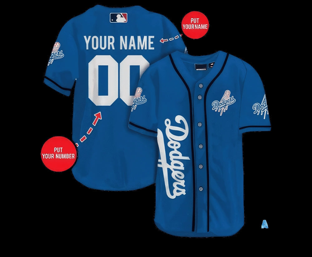 Los Angeles Dodgers Personalized Name And Number Baseball Jersey Shirts La Dodgers 2024 All Over Printed Uniform Mlb Shop Gift For Shohei Ohtani Fans - T-Shirt, Sweatshirt, Hoodie