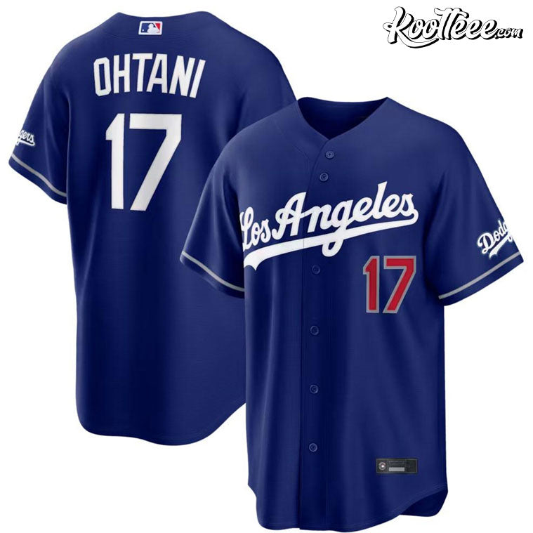 Los Angeles Dodgers Shohei Ohtani No 17 Custom Name Number Baseball Jersey Unisex T-shirt, Sweatshirt, Hoodie, Long Sleeve Tee - T-Shirt, Sweatshirt, Hoodie