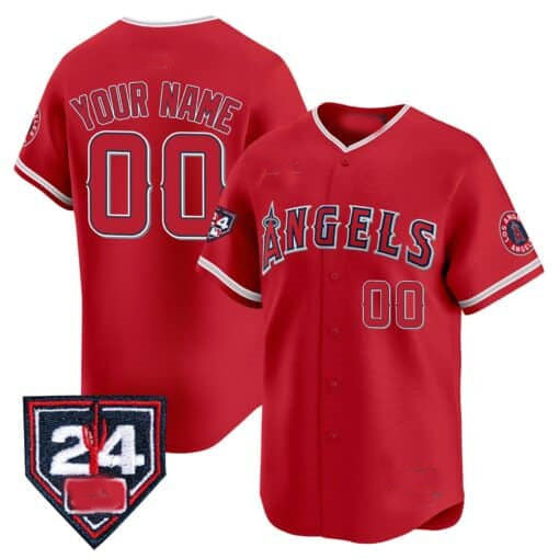Custom Los Angeles Angels 2024 Spring Training Patch Vapor Premier Limited ¨C All Stitched Baseball Jersey baseball jersey product view 3