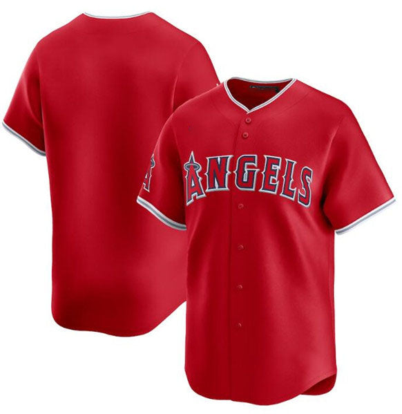 Los Angeles Angels Blank Red Alternate Limited Baseball Stitched Jersey baseball jersey product view 1