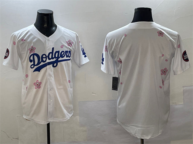 Los Angeles Dodgers Blank White 2025 Tokyo Series Limited Stitched Baseball Jersey baseball jersey product view 1