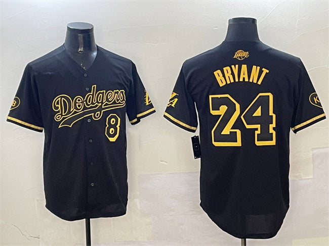 Los Angeles Dodgers Front #8 Back #24 Kobe Bryant Royal 2025 Tokyo Series Limited Stitched Baseball Jersey baseball jersey product view 1