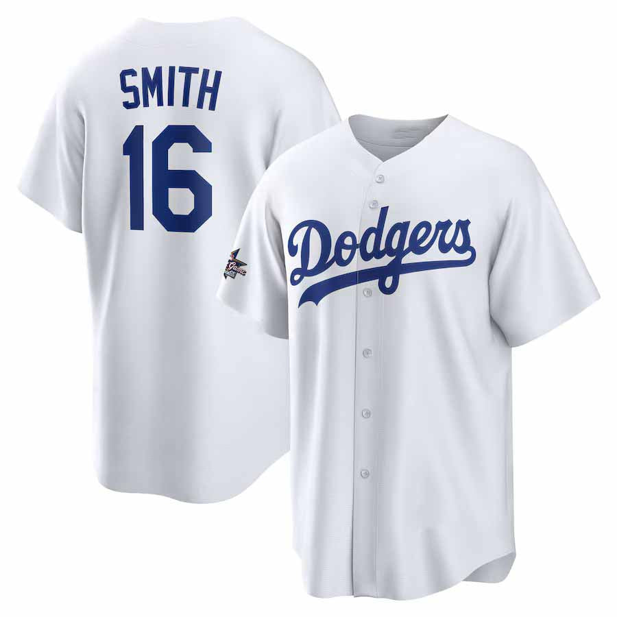 Los Angeles Dodgers #16 Will Smith 2025 All-Star Game Home Replica Player Jersey - White Stitched Baseball Jersey baseball jersey product view 1