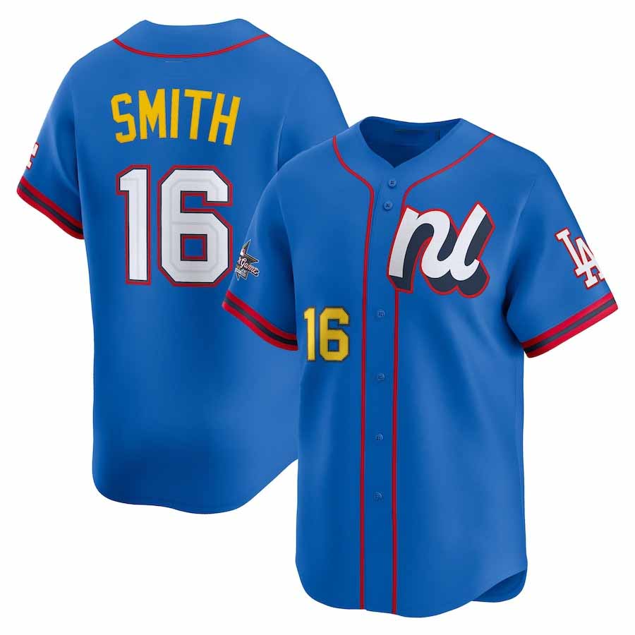 Los Angeles Dodgers #16 Will Smith National League 2025 All-Star Edition Limited Player Jersey - Blue Baseball Jersey baseball jersey product view 1