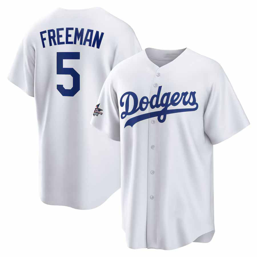 Los Angeles Dodgers #5 Freddie Freeman 2025 All-Star Game Home Replica Player Jersey - White Stitched Baseball Jersey baseball jersey product view 1