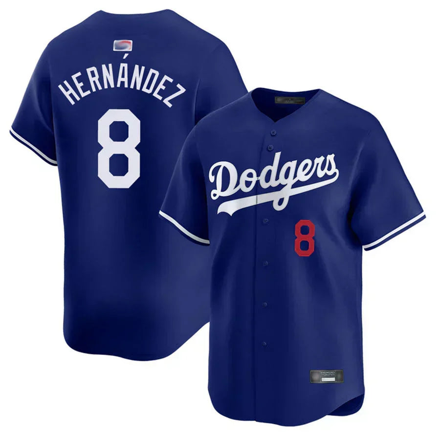 Enrique Hernandez Los Angeles Dodgers Home Jersey - Royal Blue baseball jersey product view 1
