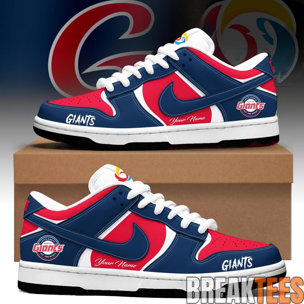 Lotte Giants Custom Dunk Low Sneakers Unisex T-shirt, Sweatshirt, Hoodie, Long Sleeve Tee - T-Shirt, Sweatshirt, Hoodie