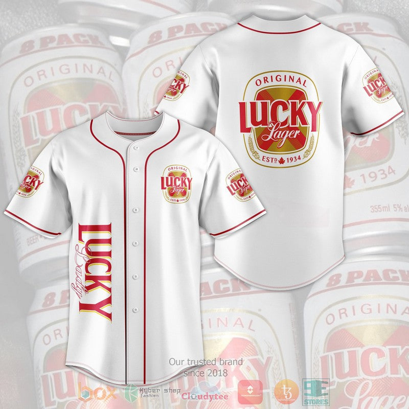Lucky Lager Baseball shirt Unisex T-shirt, Sweatshirt, Hoodie, Long Sleeve Tee - T-Shirt, Sweatshirt, Hoodie