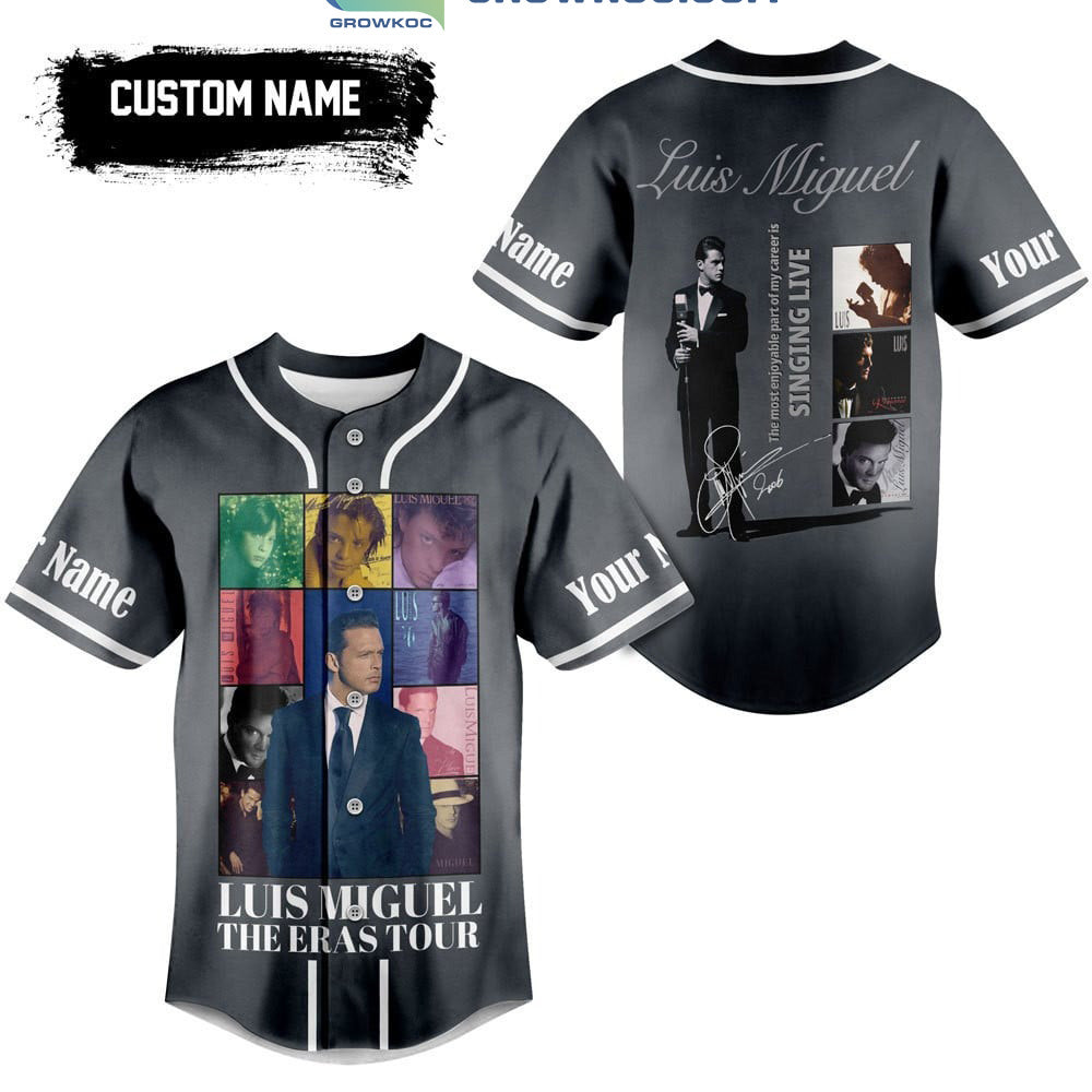 Luis Miguel The Eras Tour Personalized Baseball Jersey Unisex T-shirt, Sweatshirt, Hoodie, Long Sleeve Tee - T-Shirt, Sweatshirt, Hoodie