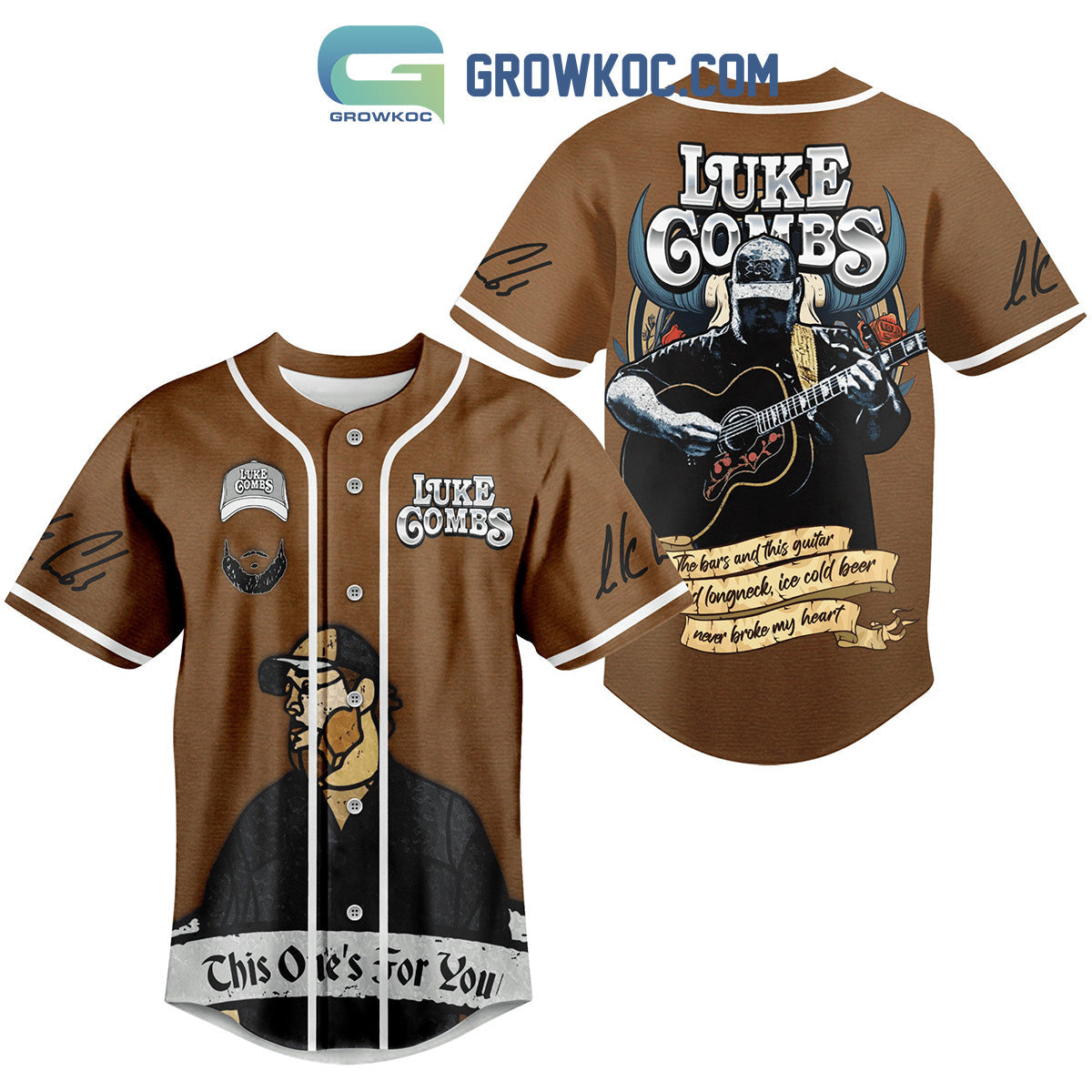 Luke Combs This Ones For You Personalized Baseball Jersey Unisex T-shirt, Sweatshirt, Hoodie, Long Sleeve Tee - T-Shirt, Sweatshirt, Hoodie