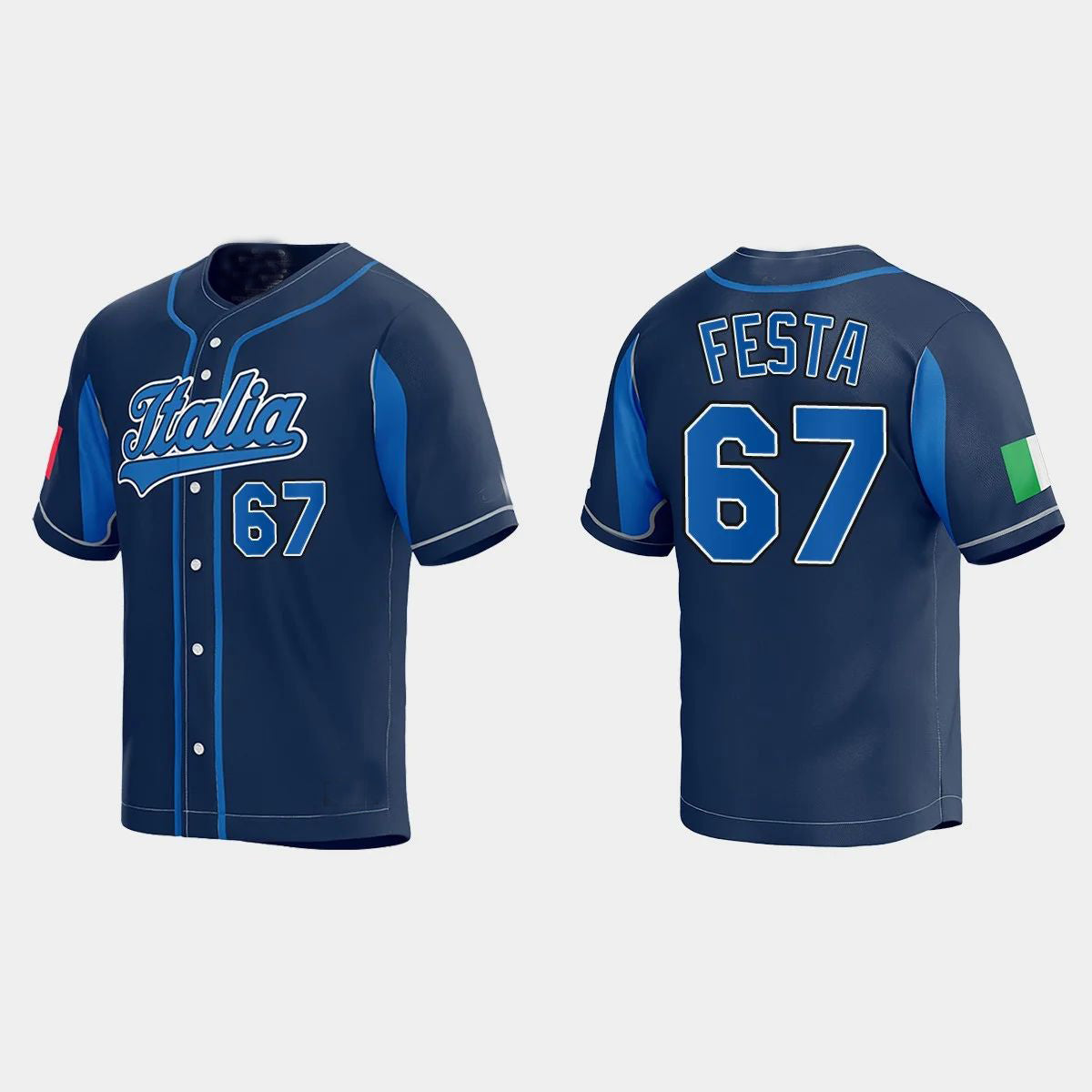 #67 MATT FESTA WORLD BASEBALL CLASSIC 2023 WORLD BASEBALL CLASSIC JERSEY ¨C NAVY Stitches Baseball Jerseys baseball jersey product view 1