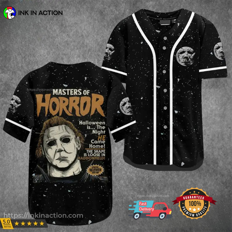 Michael Myers Halloween Costume Out Fit Ideas Master Horror Baseball Jersey Unisex T-shirt, Sweatshirt, Hoodie, Long Sleeve Tee - T-Shirt, Sweatshirt, Hoodie