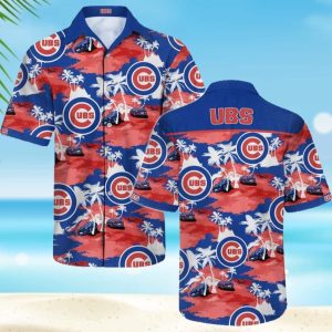 MLB Chicago Cubs Hawaiian Shirt Palm Islands Beach Vacation Aloha - Cubs Aloha Shirt Unisex T-shirt, Sweatshirt, Hoodie, Long Sleeve Tee - T-Shirt, Sweatshirt, Hoodie