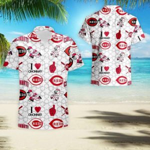 MLB Cincinnati Reds Hawaii Summer Hawaiian Shirt For Men, Cincinnati Reds Hawaiian Shirt Unisex T-shirt, Sweatshirt, Hoodie, Long Sleeve Tee - T-Shirt, Sweatshirt, Hoodie