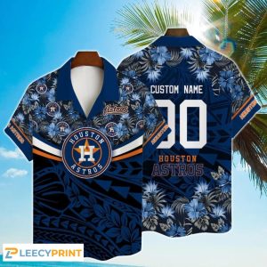 MLB Flower Pattern Summer Custom Astros Hawaiian Shirt Unisex T-shirt, Sweatshirt, Hoodie, Long Sleeve Tee - T-Shirt, Sweatshirt, Hoodie