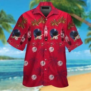 MLB New York Yankees Hawaiian Shirt Baseball Pattern Beach Gift For Friend Unisex T-shirt, Sweatshirt, Hoodie, Long Sleeve Tee - T-Shirt, Sweatshirt, Hoodie