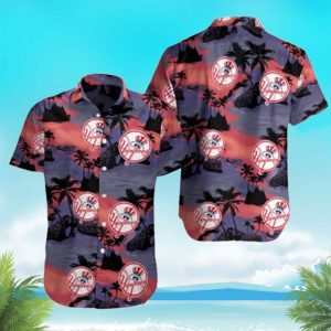MLB New York Yankees Hawaiian Shirt Summer Gift For Beach Lovers Unisex T-shirt, Sweatshirt, Hoodie, Long Sleeve Tee - T-Shirt, Sweatshirt, Hoodie