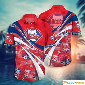 MLB Philadelphia Phillies Baseball Vintage Red Hawaiian Shirt - Phillies Hawaiian Shirt Unisex T-shirt, Sweatshirt, Hoodie, Long Sleeve Tee - T-Shirt, Sweatshirt, Hoodie