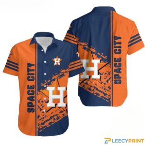 MLB Space City Houston Astros Hawaiian Shirt Unisex T-shirt, Sweatshirt, Hoodie, Long Sleeve Tee - T-Shirt, Sweatshirt, Hoodie