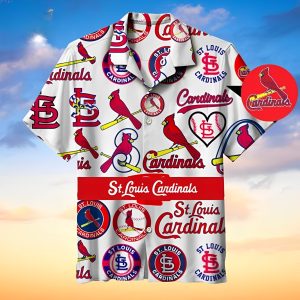 MLB St. Louis Cardinals Team Logo 2024 Hawaiian Shirt, St Louis Cardinals Hawaiian Shirt Unisex T-shirt, Sweatshirt, Hoodie, Long Sleeve Tee - T-Shirt, Sweatshirt, Hoodie