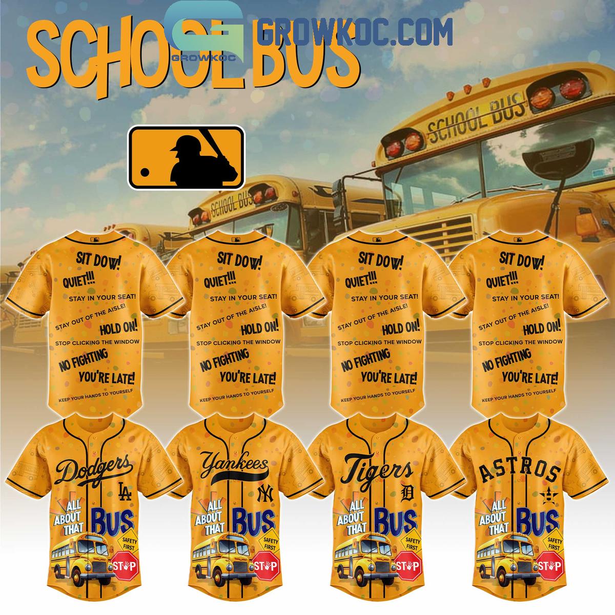 MLB x Back To School 2025 Yellow Baseball Jersey Unisex T-shirt, Sweatshirt, Hoodie, Long Sleeve Tee - T-Shirt, Sweatshirt, Hoodie