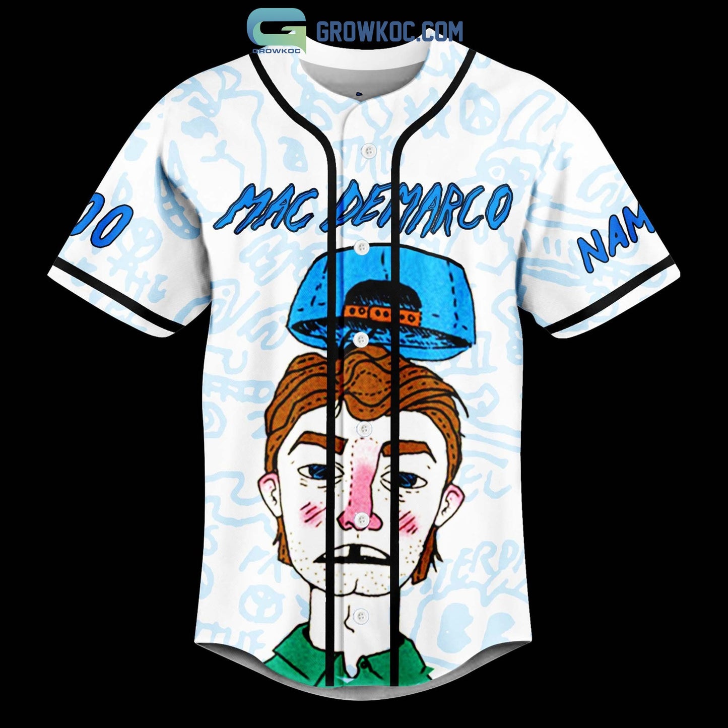 Mac Demarco Five Easy Hot Dogs Personalized Baseball Jersey Unisex T-shirt, Sweatshirt, Hoodie, Long Sleeve Tee - T-Shirt, Sweatshirt, Hoodie