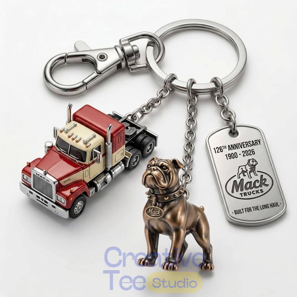 Mack Trucks 126th Anniversary Commemorative Keychain Unisex T-shirt, Sweatshirt, Hoodie, Long Sleeve Tee - T-Shirt, Sweatshirt, Hoodie