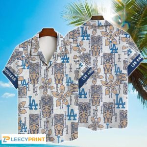 Major League Baseball Tiki LA Dodgers Hawaiian Shirt Best For Summer Unisex T-shirt, Sweatshirt, Hoodie, Long Sleeve Tee - T-Shirt, Sweatshirt, Hoodie