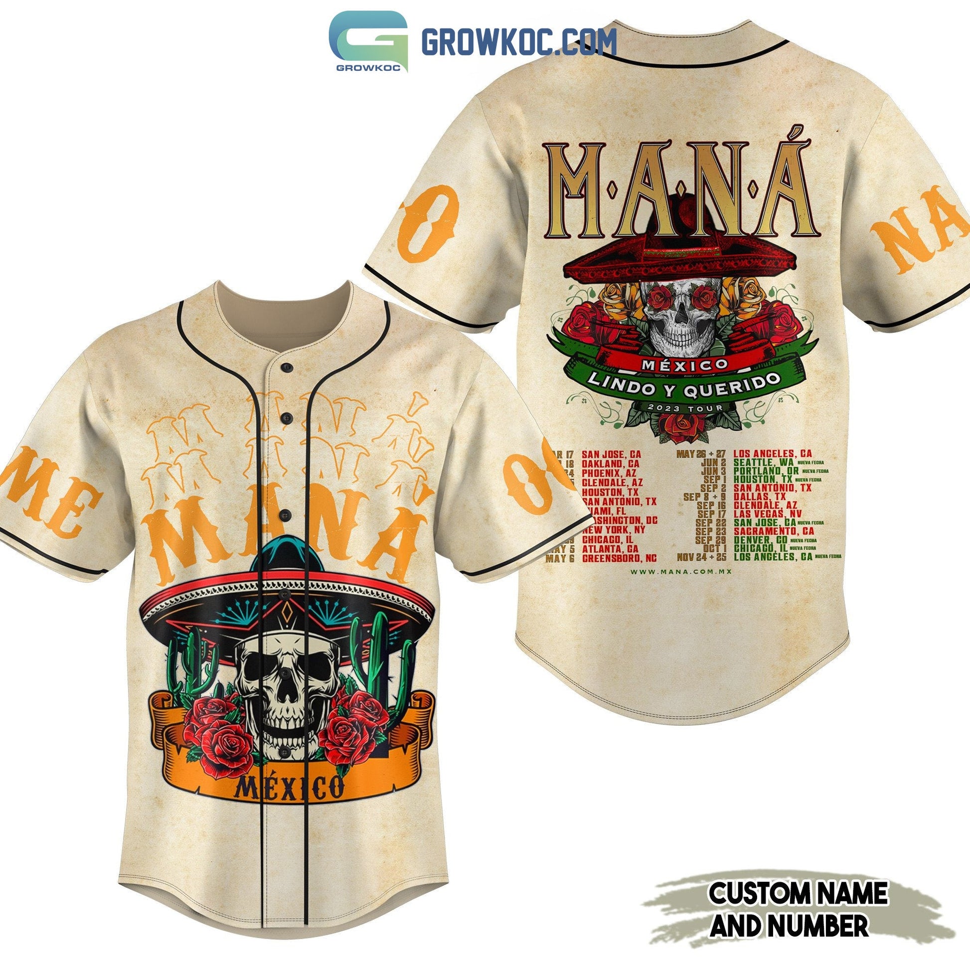 Mana Mexico Lindo Y Querido Personalized Baseball Jersey Unisex T-shirt, Sweatshirt, Hoodie, Long Sleeve Tee - T-Shirt, Sweatshirt, Hoodie