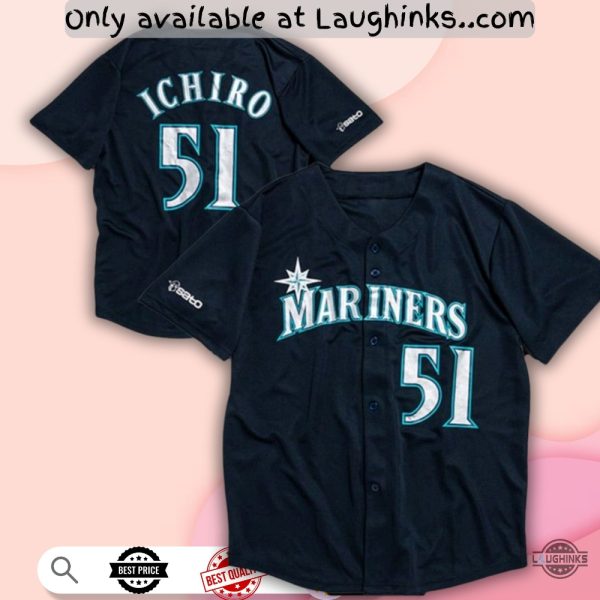 Mariners Ichiro Baseball Jersey Shirt Night 2025 Giveaway Unisex T-shirt, Sweatshirt, Hoodie, Long Sleeve Tee - T-Shirt, Sweatshirt, Hoodie