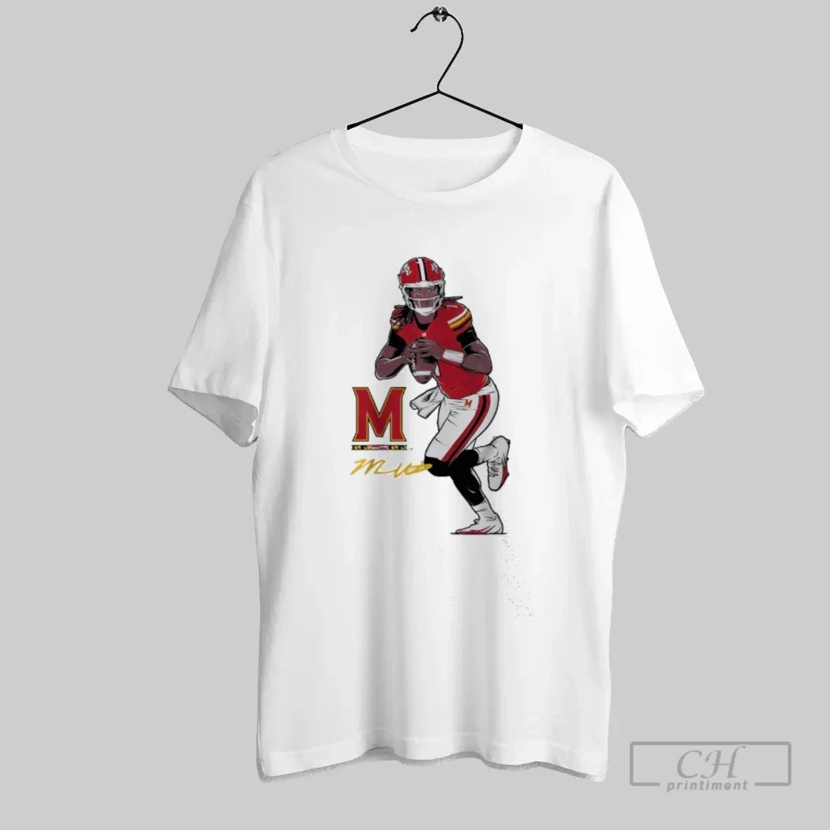 Maryland Football Malik Washington Superstar Pose Signature T-Shirts, Hoodie, Sweatshirt - T-Shirt, Sweatshirt, Hoodie