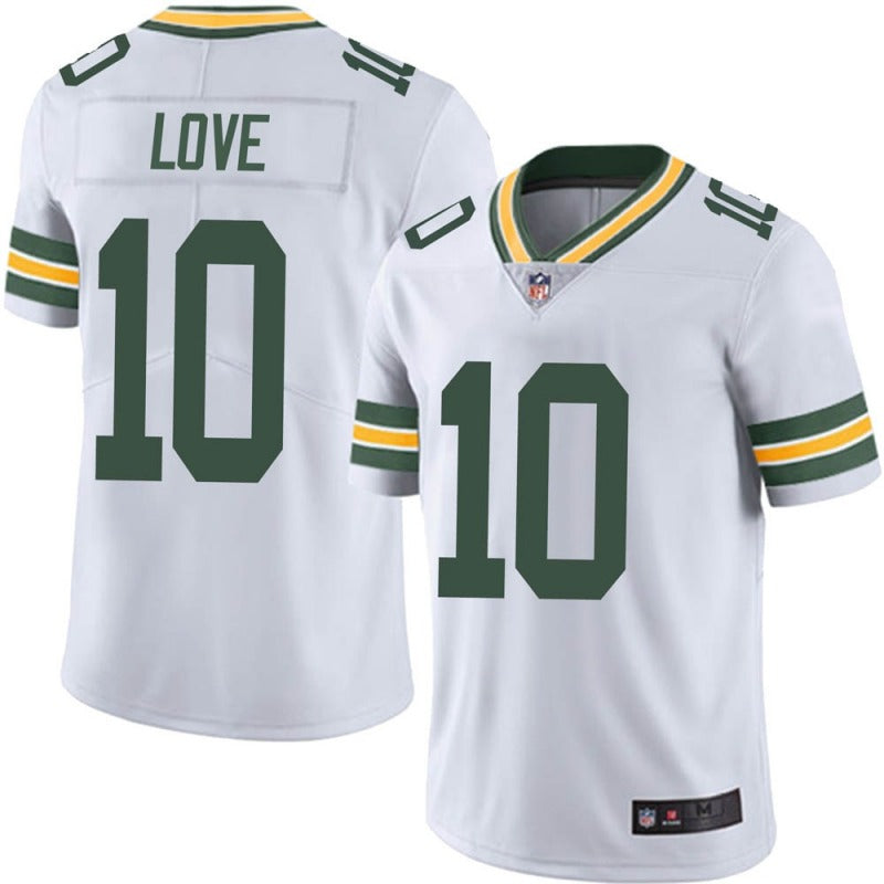 Jordan Love Green Bay Packers Jersey - White basketball jersey product view 1