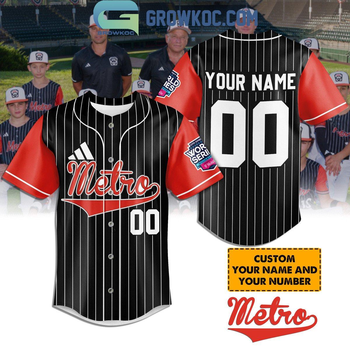 Metro Little League World Series Personalized Baseball Jersey Unisex T-shirt, Sweatshirt, Hoodie, Long Sleeve Tee - T-Shirt, Sweatshirt, Hoodie