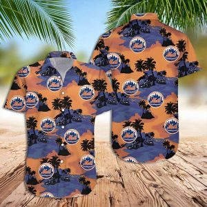 Mets Coconut Trees MLB Hawaiian Shirt, Mets Hawaiian Shirt Unisex T-shirt, Sweatshirt, Hoodie, Long Sleeve Tee - T-Shirt, Sweatshirt, Hoodie