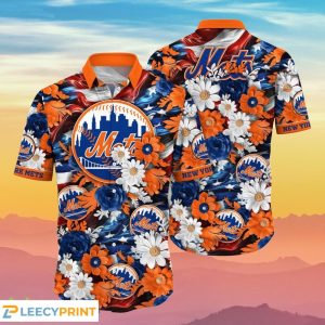 Mets Hawaiian Shirt MLB 4th Of July Special For Fans Unisex T-shirt, Sweatshirt, Hoodie, Long Sleeve Tee - T-Shirt, Sweatshirt, Hoodie