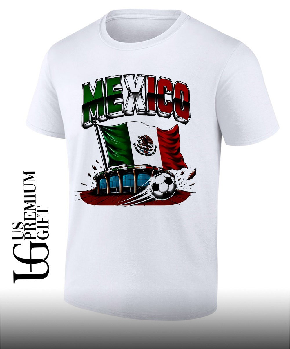 Mexico Soccer Team Stadium Flag Mexico graphic shirt Unisex T-shirt, Sweatshirt, Hoodie, Long Sleeve Tee - T-Shirt, Sweatshirt, Hoodie